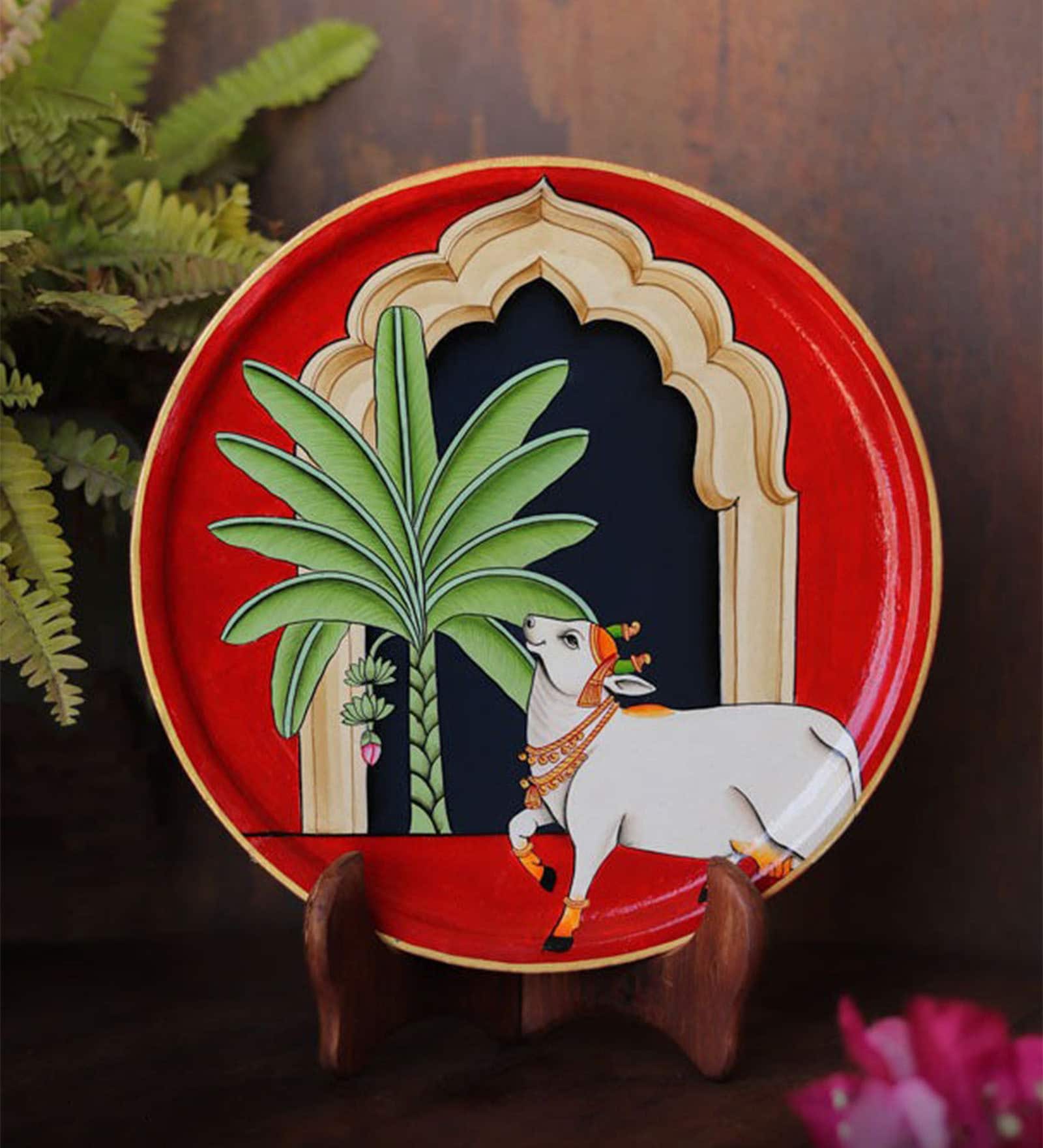 Pichwai Handpainted Wall Plate