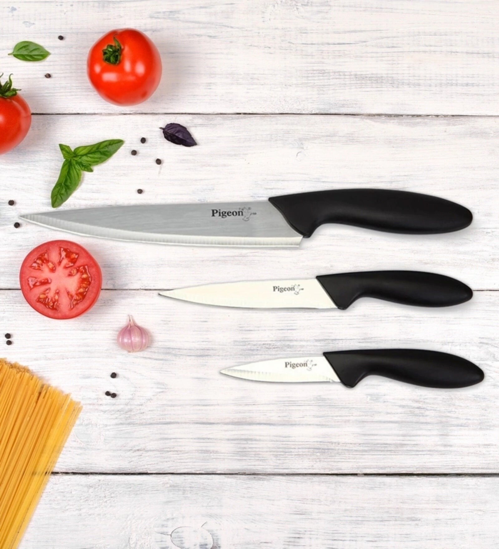 Pigeon Aluminium 3 Pcs Kitchen Knives Set