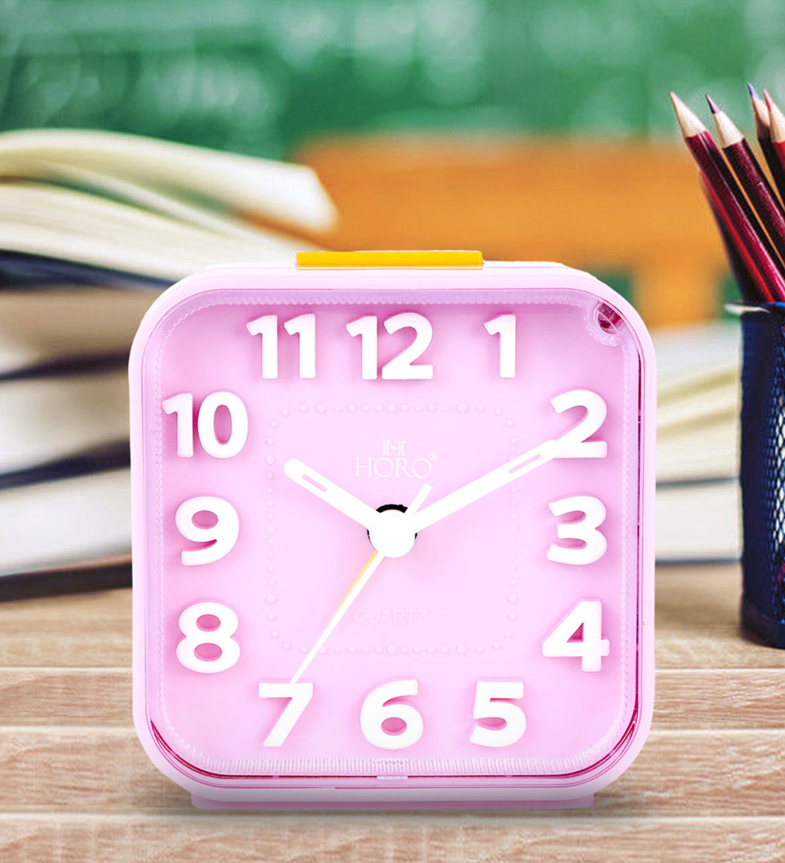Pink Analog Alarm Clock