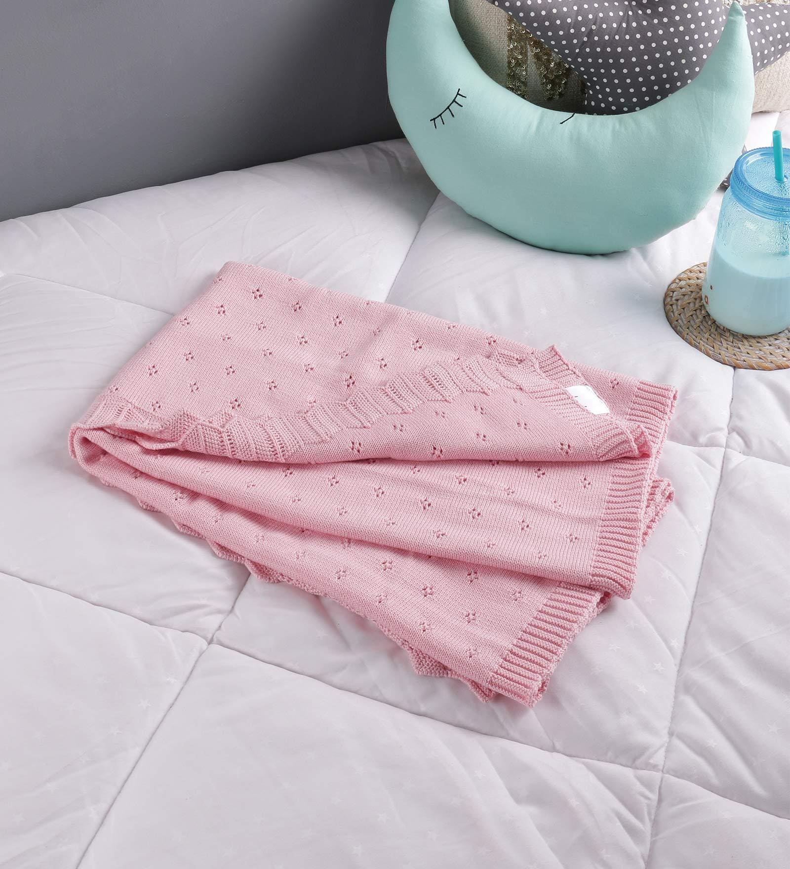 Pink 100% Cotton 30 X 40 Inch Kids Blanket