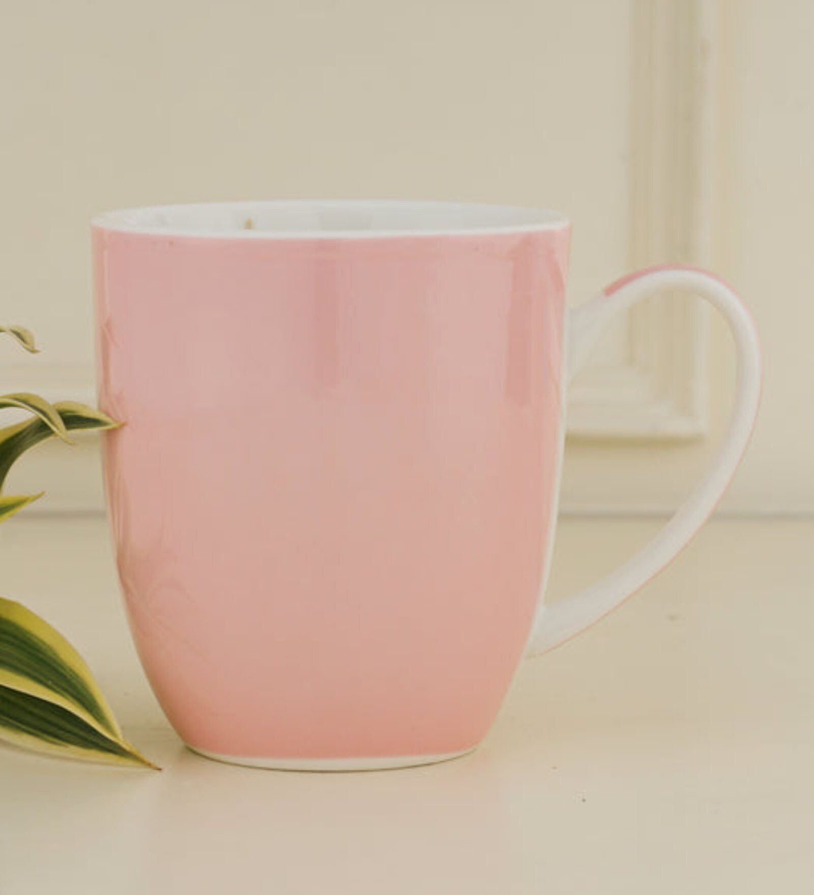 Easton 350ml Pink Bone China Coffee Mug