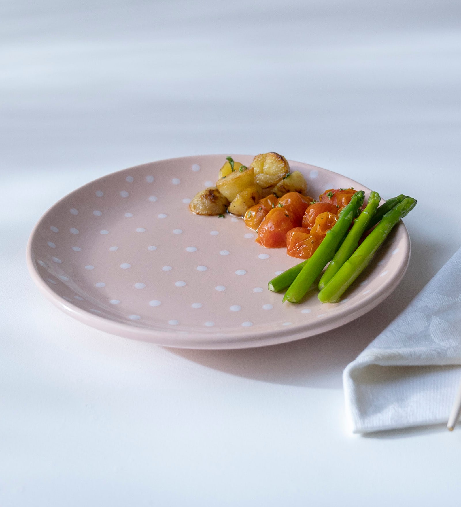 Pink Breakfast Ceramic Plate