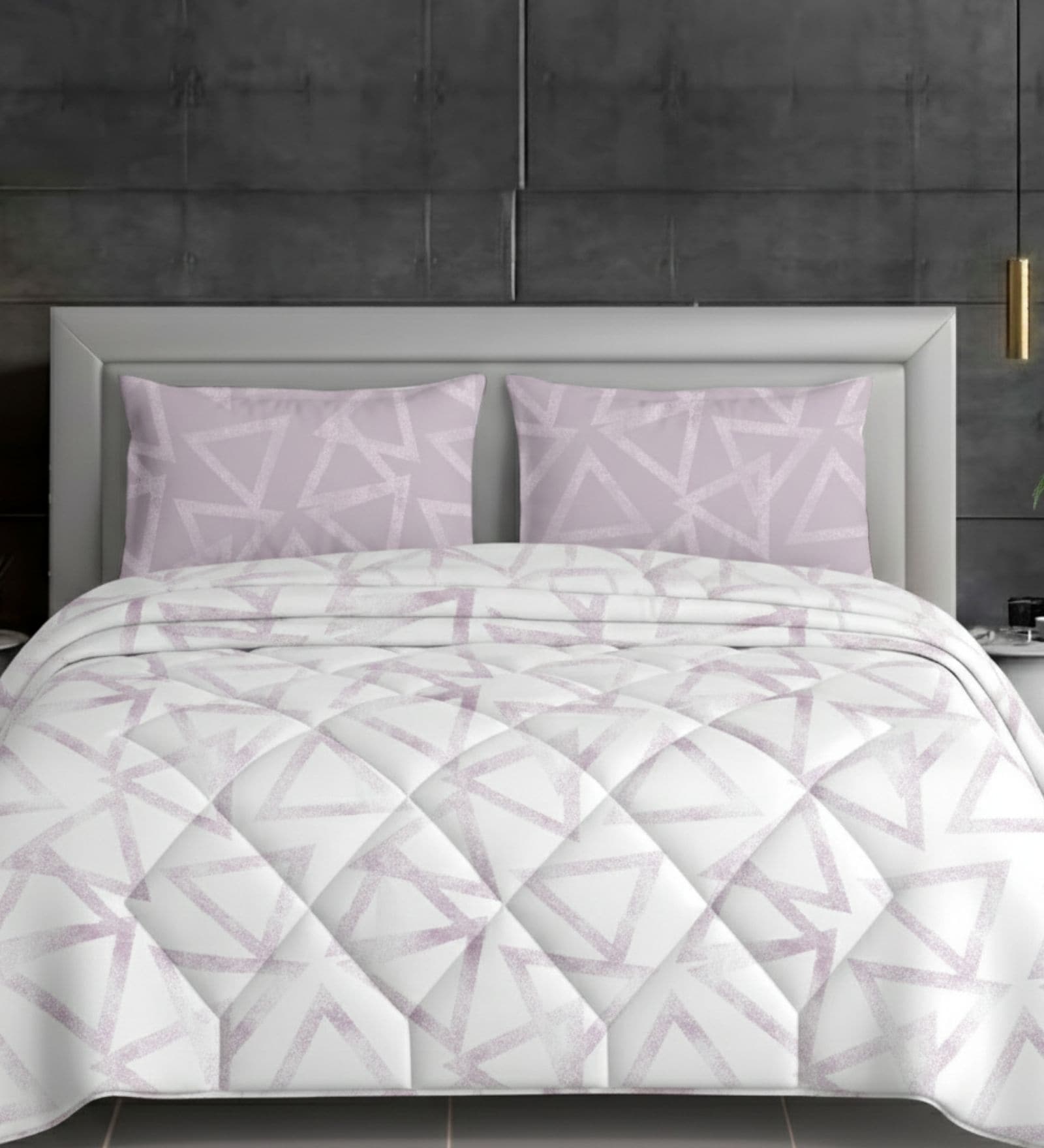 Pink Cotton Heavy Winter 210TC Printed Double 400GSM Comforter