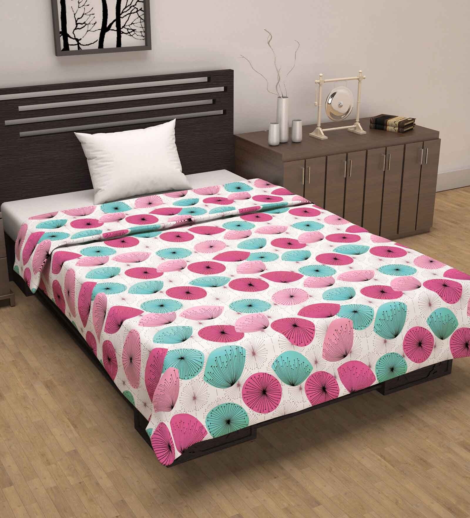 Pink Cotton Patterned 120 GSM Single Bed Dohar Pink Cotton Patterned 120 GSM Single Bed Dohar