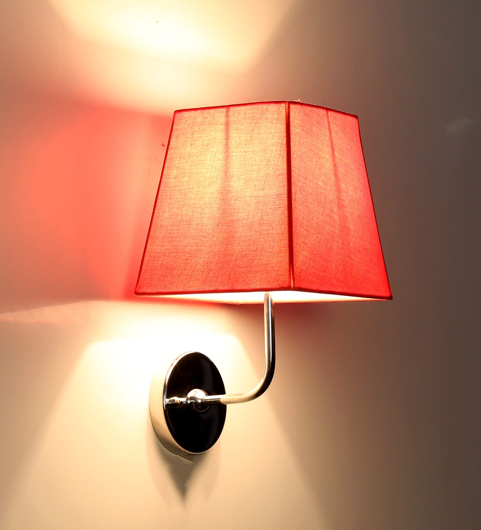 Mise Red Fabric Wall Sconces