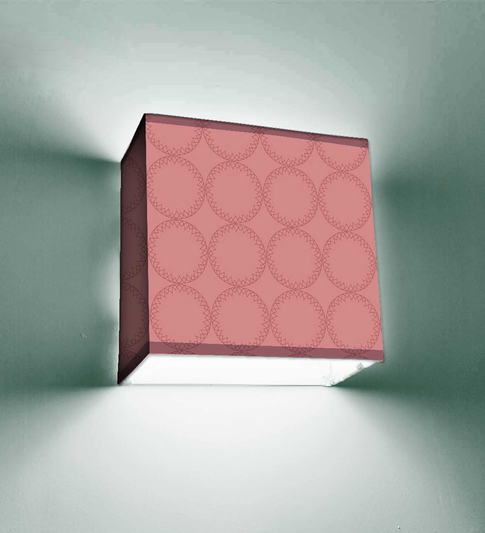 Pink Fabric Wall Sconces