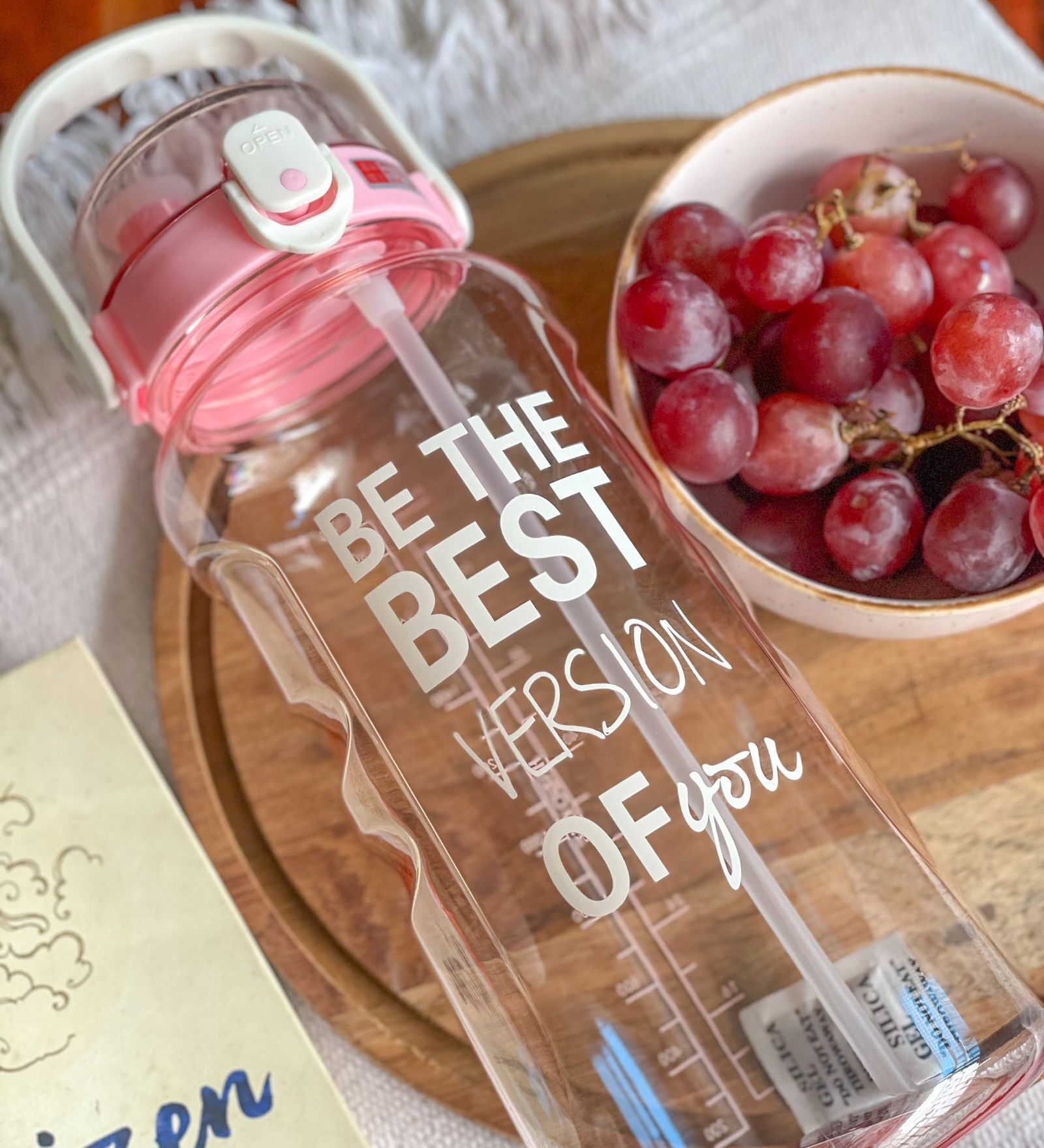 Pink Food Plastic Water Bottle