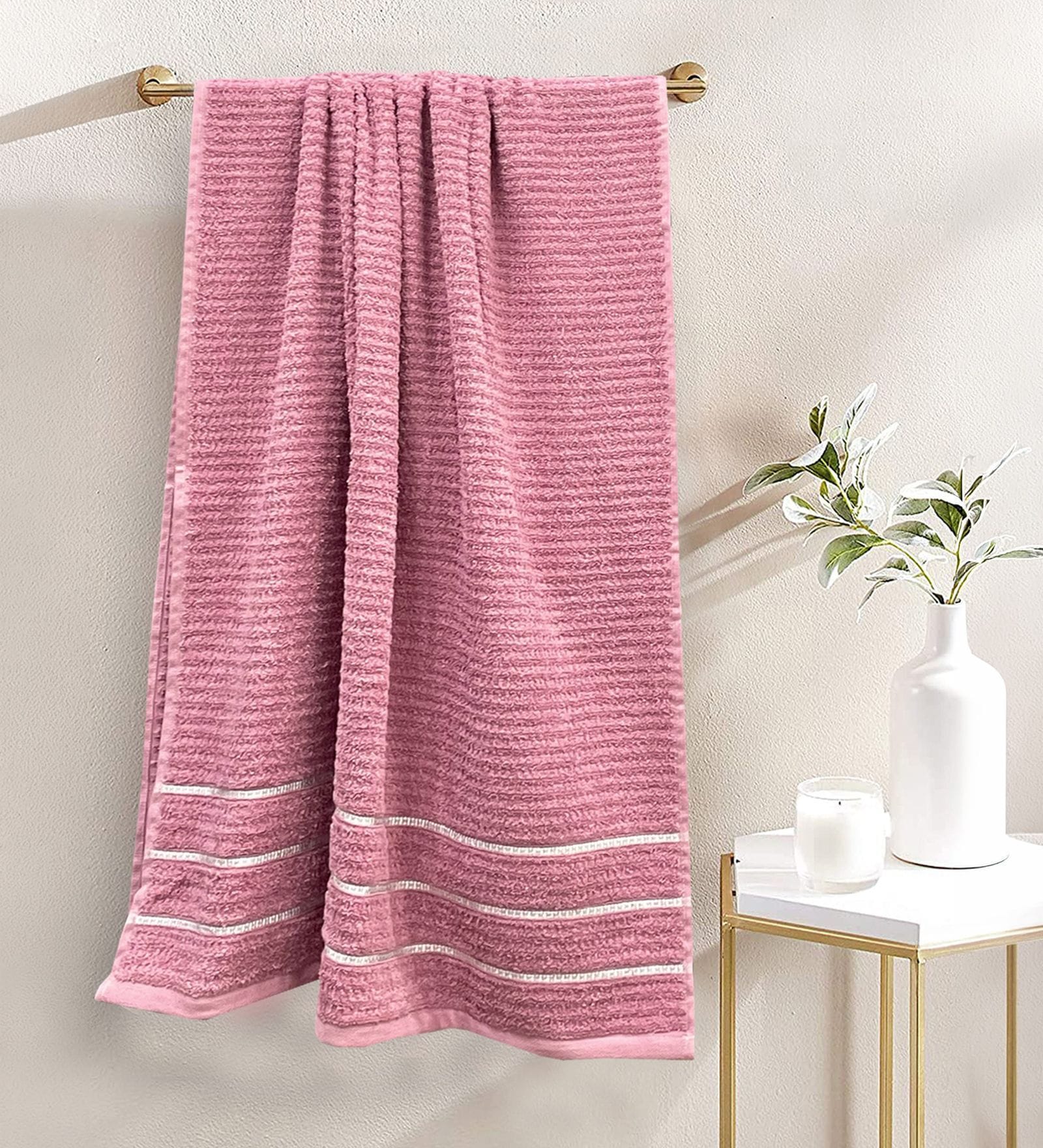 Mint Tea Pink 100% Cotton 480 GSM Bath Towel