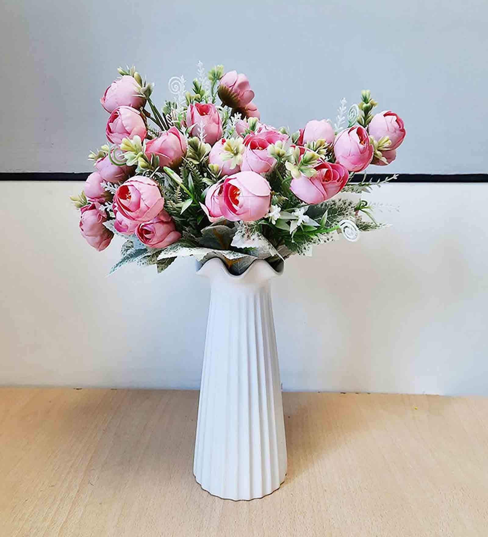 Pink Polyester Artificial Flower