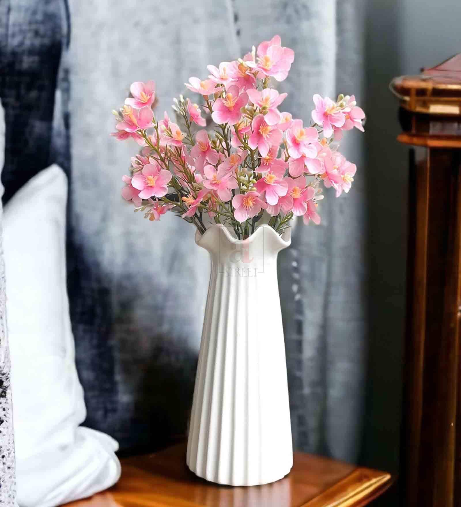 Pink Polyester Artificial Flower