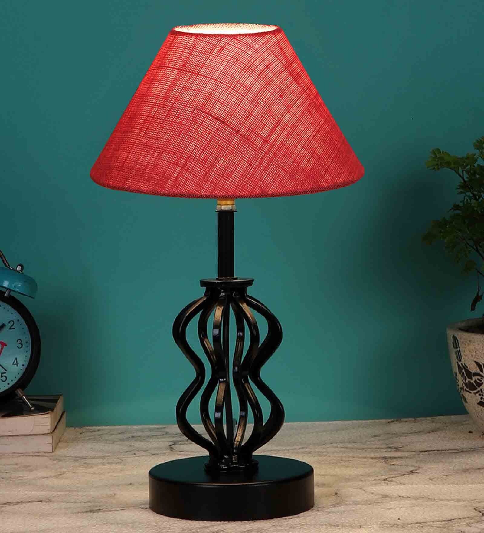 Pink Shade Table Lamp With Shade Table Lamp With Iron Base