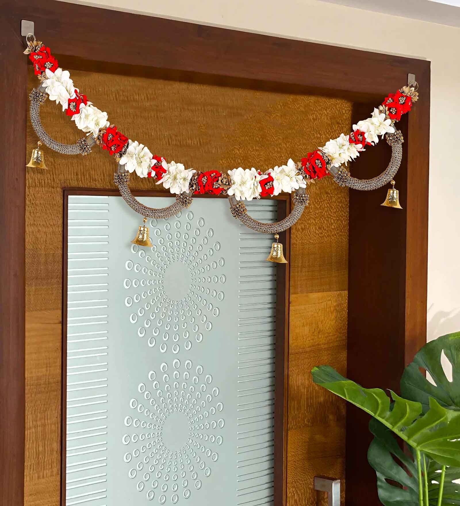 Pink Stone Hanging Toran