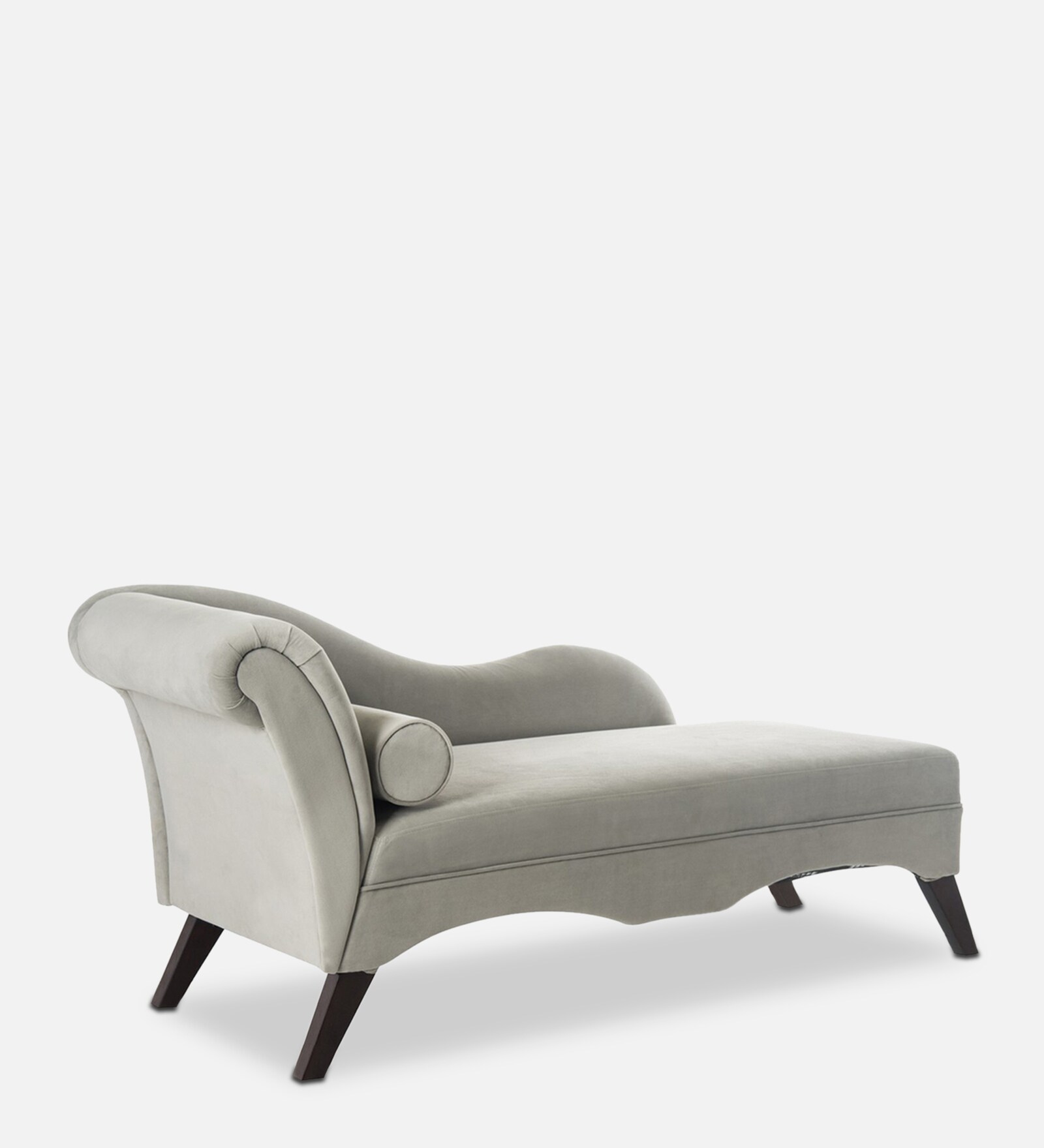 Buy Pioneer Fabric Chaise Lounger in Grey Colour Online Chaise