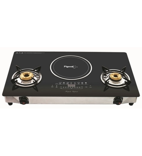 Buy Pigeon Aspira Hybrid 2 Lpg Burner With Induction Cooktop 28 X