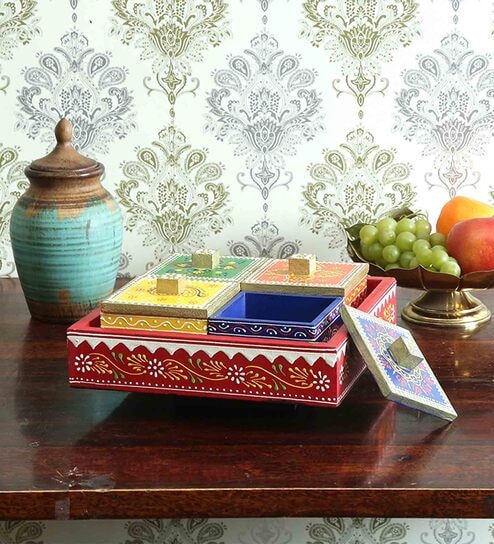 Pind MDF Rotating Tray Set