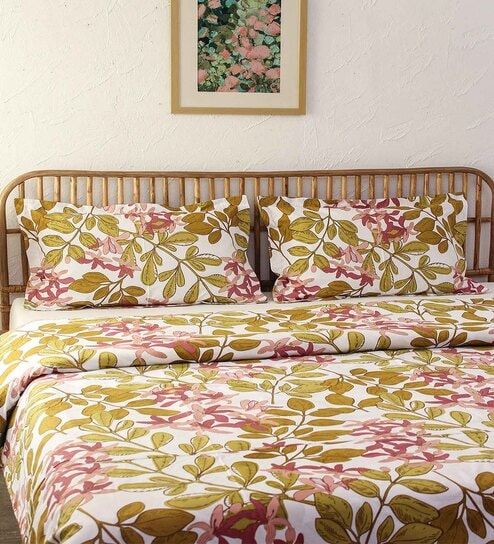 Pink Cotton Floral 180 GSM Single Bed Dohar