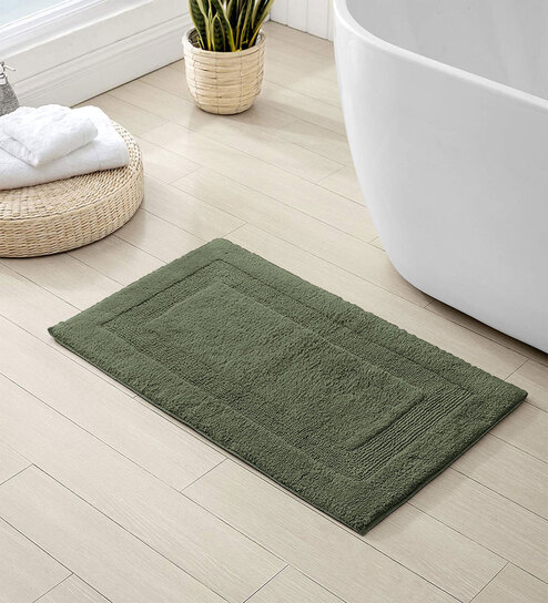 Pista Solid Microfibre 24x16 Inches Bath Mat