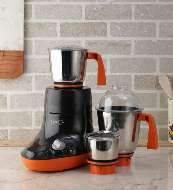 Buy Pigeon 3 Jars 750W Black Mixer Grinder (Model No 12204) Online