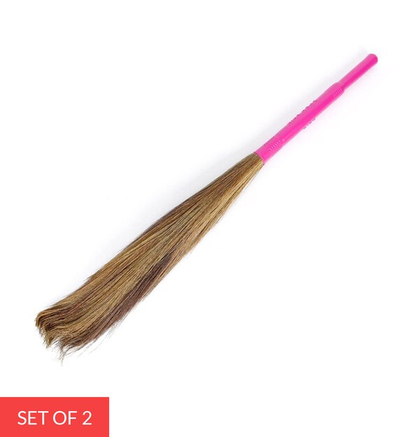 Buy Grass Broom Set Of 2 By Gala Online Mops Brooms Homeware Clearance Sale Discontinued Pepperfry Product