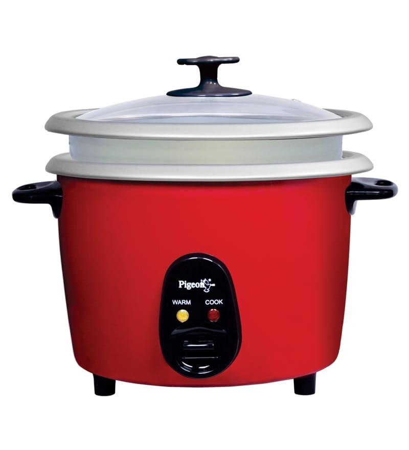 Buy Pigeon 1.8 Dx Electric Rice Cooker Joy Unlimited Double Pot (Red