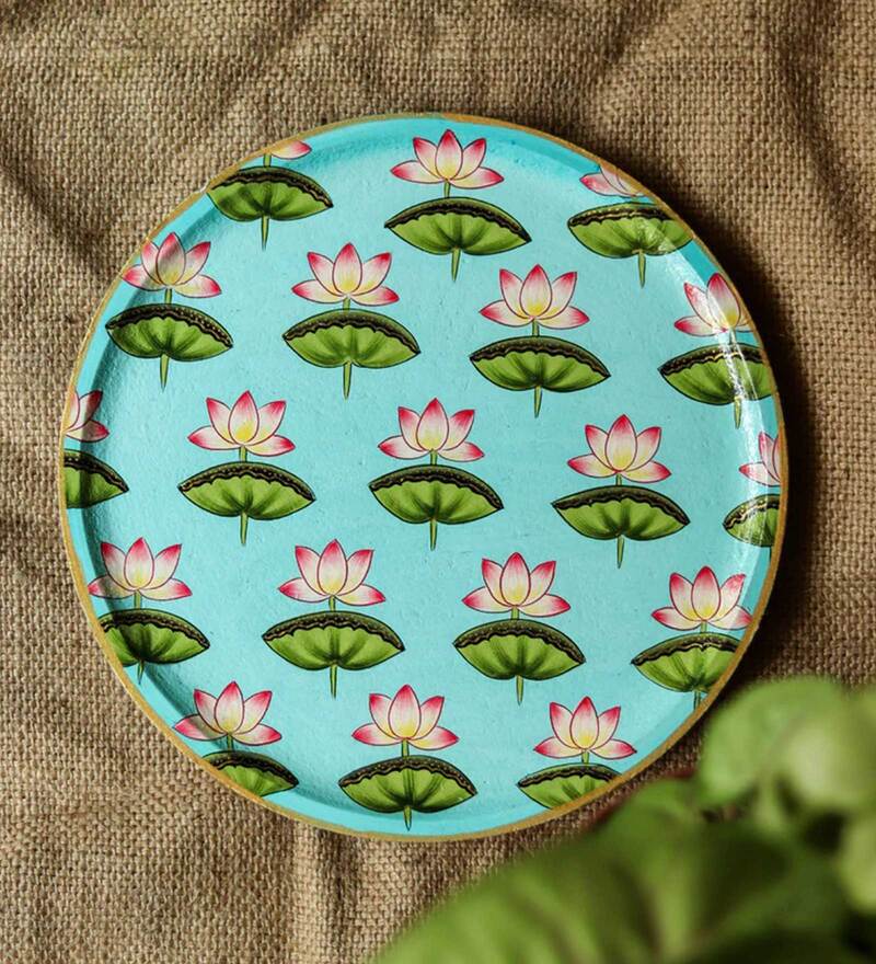 Buy Pichwai Handpainted Wall Plate By Yellow Verandah Online Wall