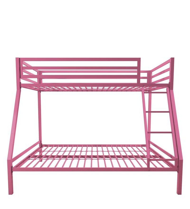 Buy Pifin Metal Bunk Bed in Pink Colour Online Bunk Beds Bunk Beds