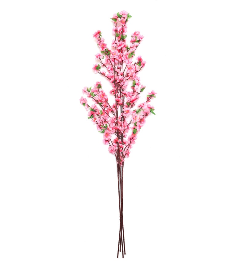Buy Pink Fabric Cherry Blossom Artificial Flowers Online Artificial