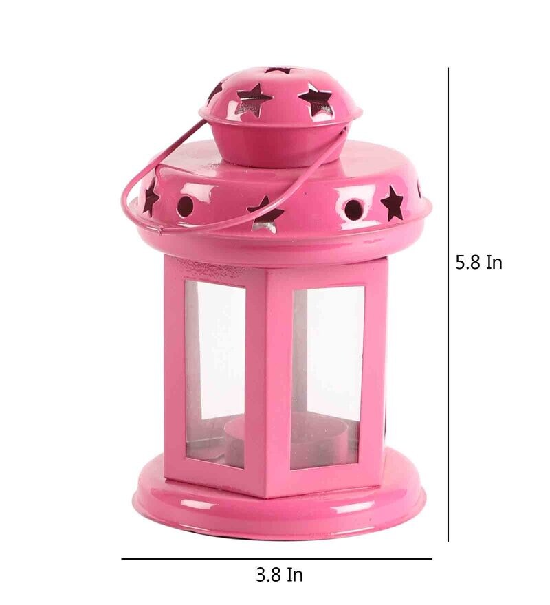 Buy Pink Tea Light Holder by Exim Decor Online Hanging Tea Light Holder Tea Light Holders