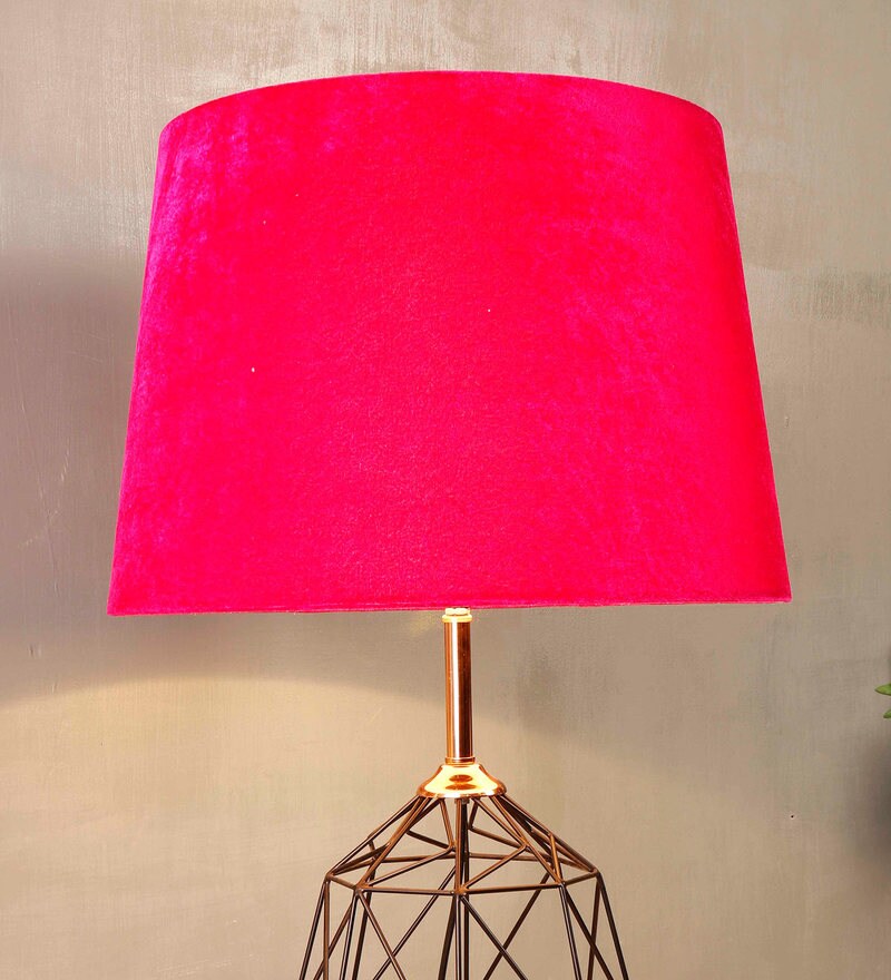 pink velvet lampshade the range