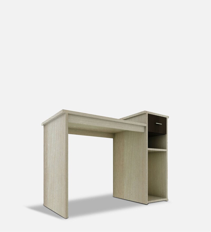 Buy Piper Study Table in White Colour by Forzza Online Modern Writing