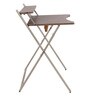 Piano Foldable Study Table in Gold Finish