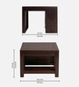 Piante Coffee Table In Dark Mahagony Finish