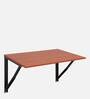 Picardo Large Wall Mounted Table in Brown Finish
