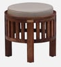 Picardy Solid Wood Cushioned Seating Stool in Scratch Resistant Honey Oak Finish