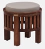Picardy Solid Wood Cushioned Seating Stool in Scratch Resistant Honey Oak Finish