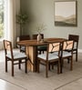 Piccadilly Sheesham Wood 6 Seater Dining Set In Dual Tone Finish Piccadilly Sheesham Wood 6 Seater Dining Set In Dual Tone Finish