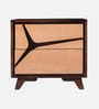 Piccadilly Sheesham Wood Bedside Table In Dual Tone  Finish