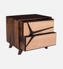 Piccadilly Sheesham Wood Bedside Table In Dual Tone  Finish