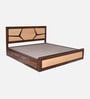 Piccadilly Sheesham Wood King Size Bed In Dual Tone Finish With Box Storage