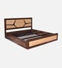 Piccadilly Sheesham Wood King Size Bed In Dual Tone Finish With Box Storage