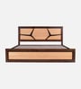 Piccadilly Sheesham Wood King Size Bed In Dual Tone Finish With Hydraulic Storage