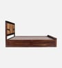 Piccadilly Sheesham Wood King Size Bed In Dual Tone Finish With Hydraulic Storage