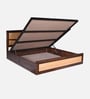 Piccadilly Sheesham Wood Queen Size Bed In Dual Tone Finish With Hydraulic Storage