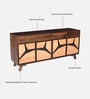 Piccadilly Sheesham Wood Sideboard In Dual Tone Finish