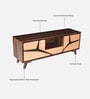 Piccadilly Sheesham Wood Tv Unit In  Dual Tone Finish