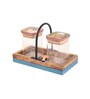 Pichhwai Iteeha Multicolor Glass and Wood 2 pcs Condiment Sets