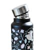 Pichwai Cow and Lotus Art Print Black Stainless Steel 950ml Water Bottle