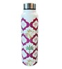 Pichwai Cow Art Print White Stainless Steel 950ml Water Bottle