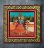 Pichwai Multicolour Sheesham Wood Wall Plate