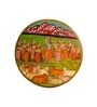 Pichwai Multicolour Sheesham Wood Wall Plate